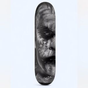 The Joker 2009 Gray Graphic Skateboard Deck or Wall Decal